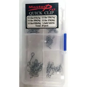 1 Box Of 60Pcs At 5 Sizes Quick Clips Hook Fishing Tackle