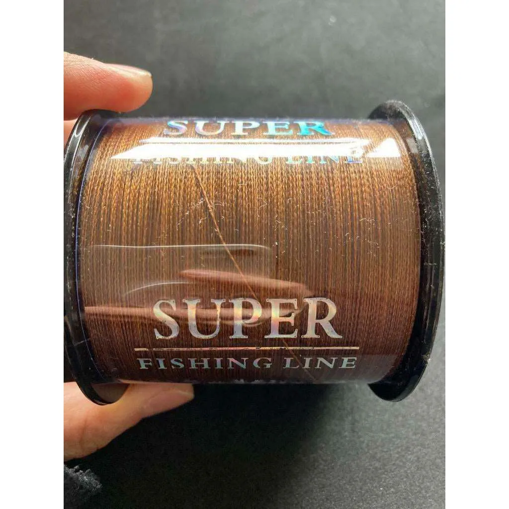 100% PE (Dyneema) Braid Line 50LB 500m Brown Colour Fishing Tackle