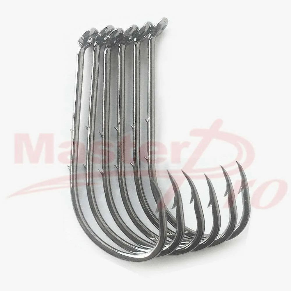 100 x 2/0 Chemically Sharpened Baitholder Hooks Fishing Tackle