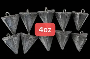 10pcs 4oz Star Sinkers Surf Fishing