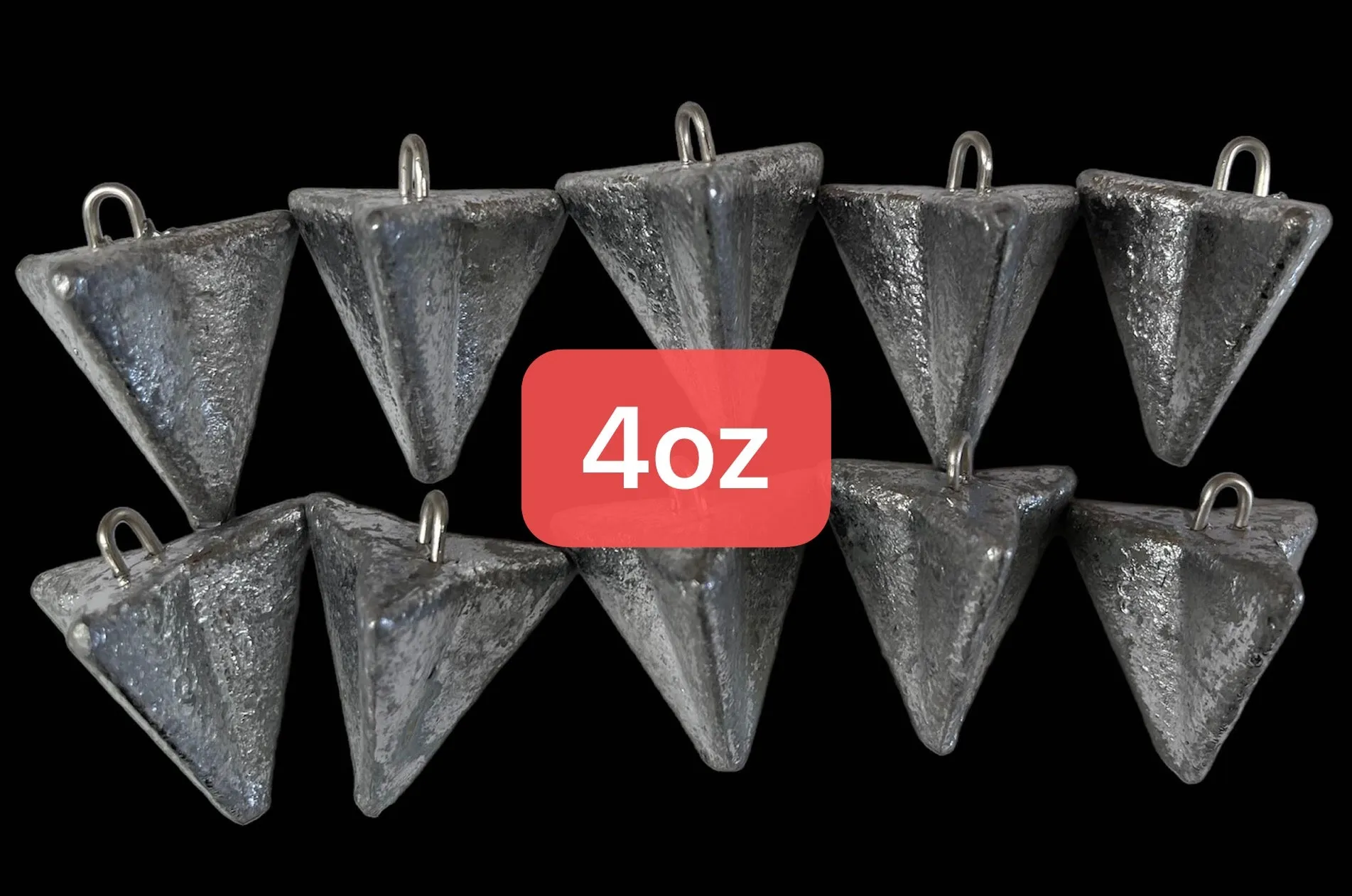 10pcs 4oz Star Sinkers Surf Fishing