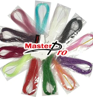12 PKTS OF CRYSTAL FLASHER HAIR IN 12 COLOURS.PERFECT FOR SNAPPER AND WHITING