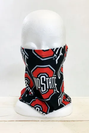 1210 - Ohio State Block O Neck Gaiter (KIDS SIZES AVAILABLE) - FINAL SALE