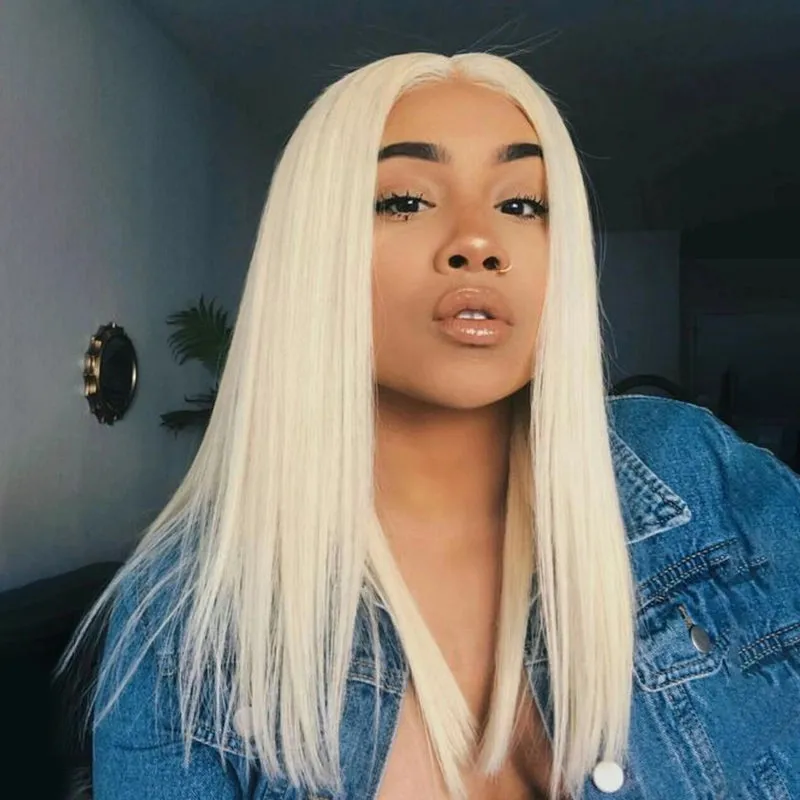 14-inch Blonde 3D Body Wave 360 Lace Frontal With Invisi Strap Glueless Wig Fresh Length