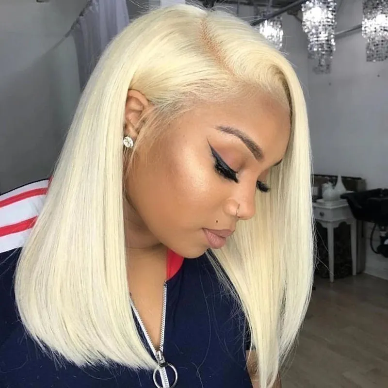 14-inch Blonde 3D Body Wave 360 Lace Frontal With Invisi Strap Glueless Wig Fresh Length