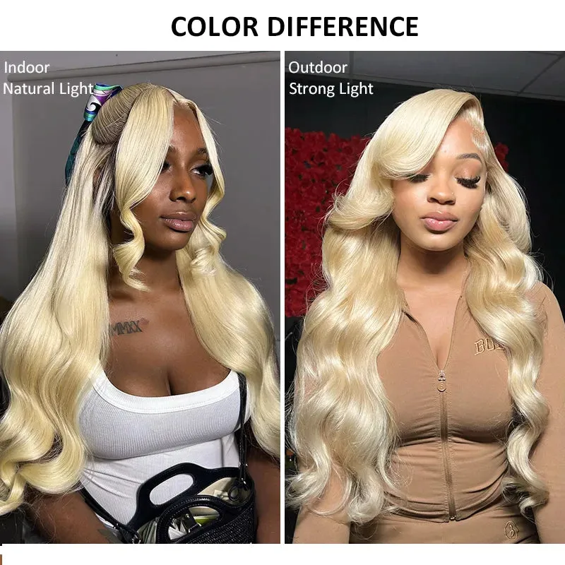 14-inch Blonde 3D Body Wave 360 Lace Frontal With Invisi Strap Glueless Wig Fresh Length
