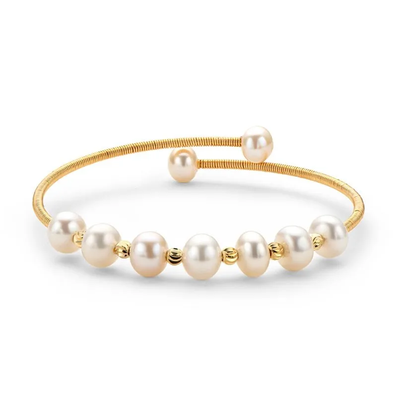 14k Gold Filled Natural Freshwater Pearl Bracelet