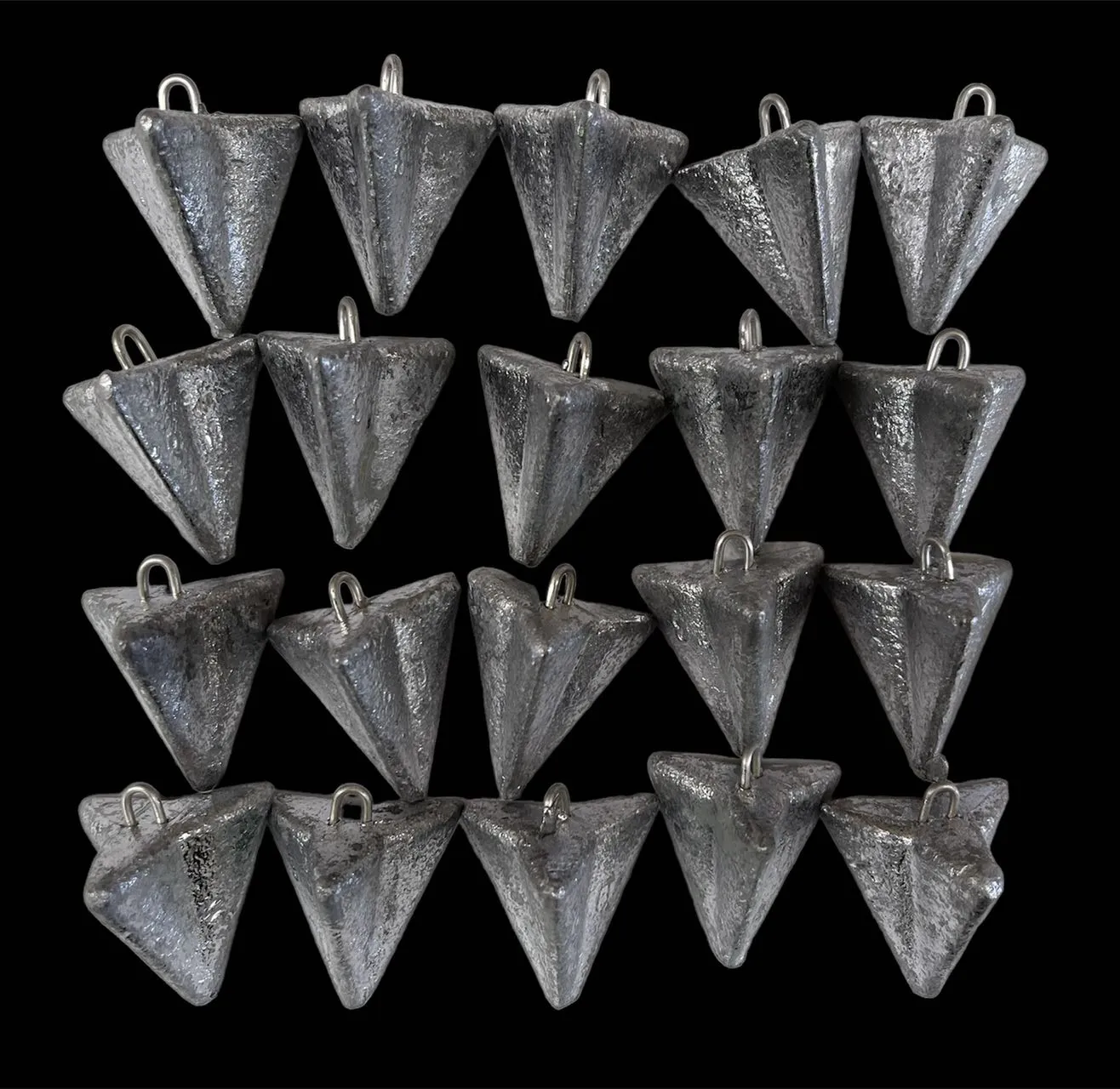 20pcs 4oz Star Sinkers Surf Fishing