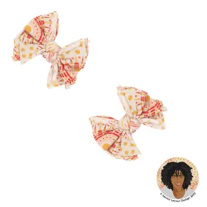 2PK PRINTED BABY FAB CLIPS | Sunburst