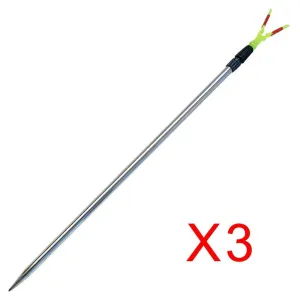 3 x Alloy Telescopic Rod Rest Rod Holders Fishing Tackle
