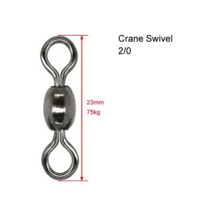 30 X Crane Swivels Size 2/0 Fishing Tackle