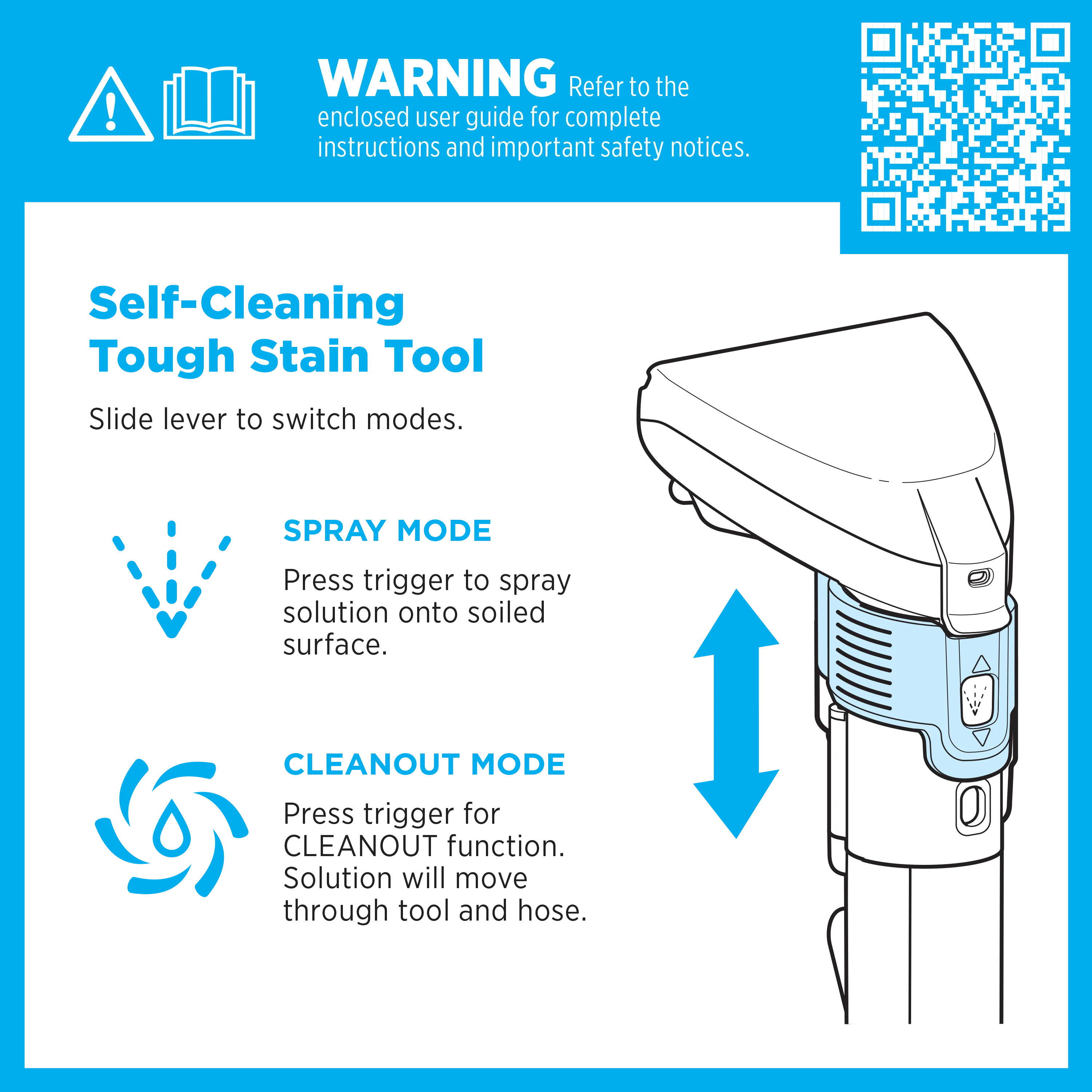 4" Self-Cleaning Tough Stain Tool