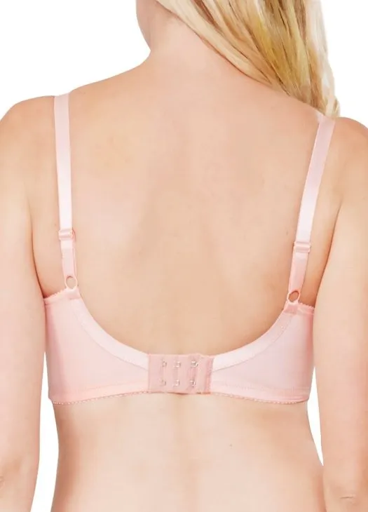 9891O (PINK) Stretchy Satin Plunge Maternity & Nursing Bra
