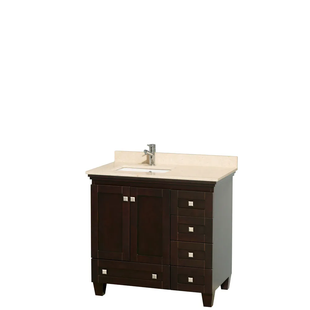 Acclaim 36 Inch Single Bathroom Vanity in Espresso