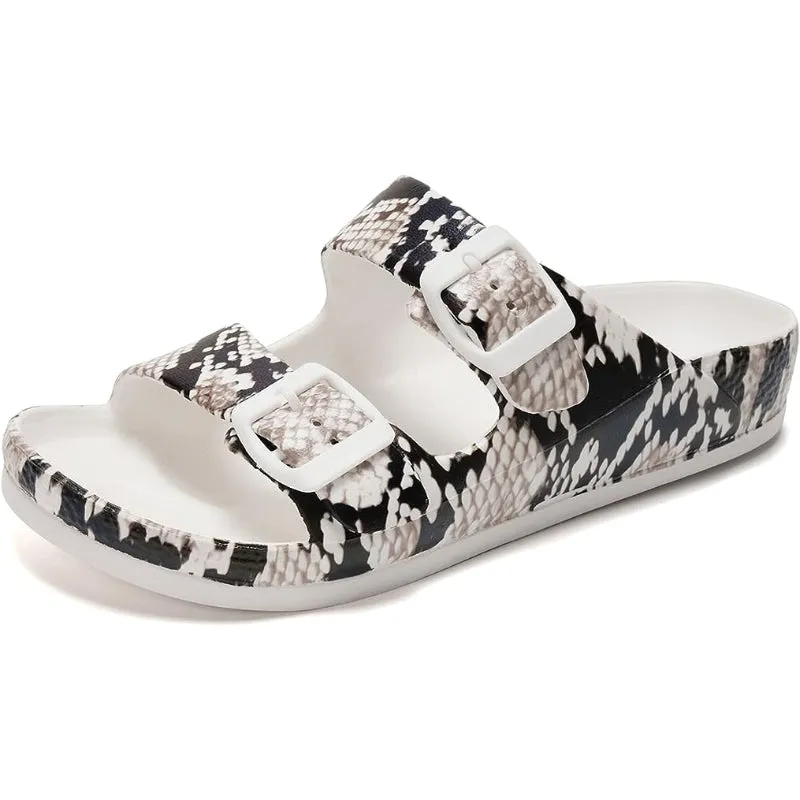 Adjustable Double Buckle Comfort Slides