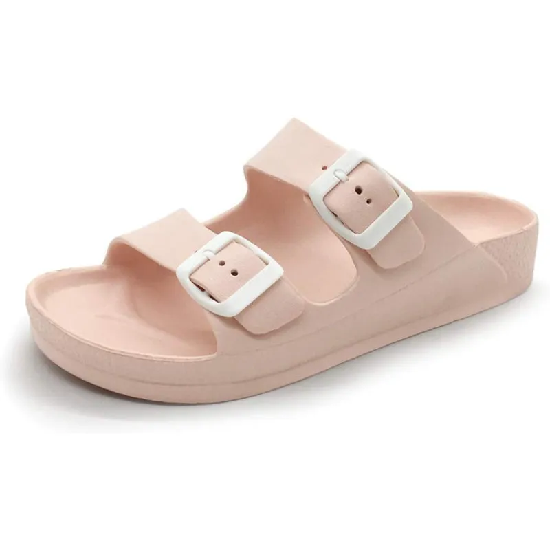 Adjustable Double Buckle Comfort Slides