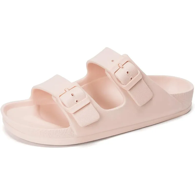 Adjustable Double Buckle Comfort Slides