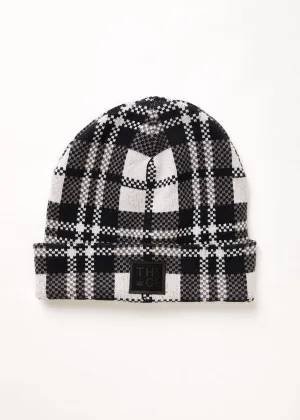 AFENDS Asta Hemp Check Knit Beanie