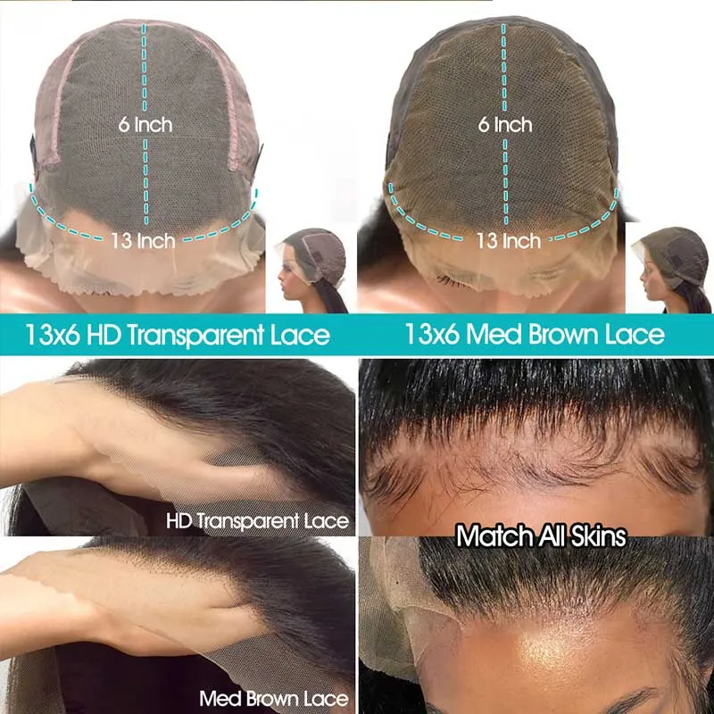 Affordable Ashimary 13x6 & 13x4 Frontal Lace Body Wave & Straight Wig Human Hair Fresh Length