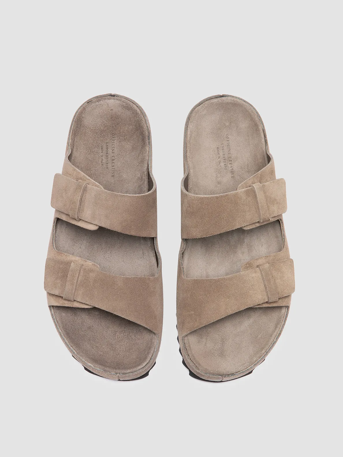 AGORA’ 002 - Taupe Suede Sandals