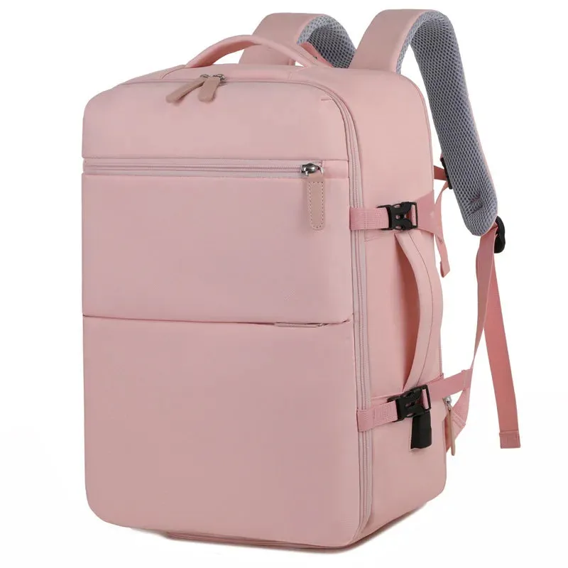 Airplane Travel Backpack Cabin Laptop Camping Casual Large Nylon Waterproof Carry On Trolly With Shoe Compartment For Ryanair