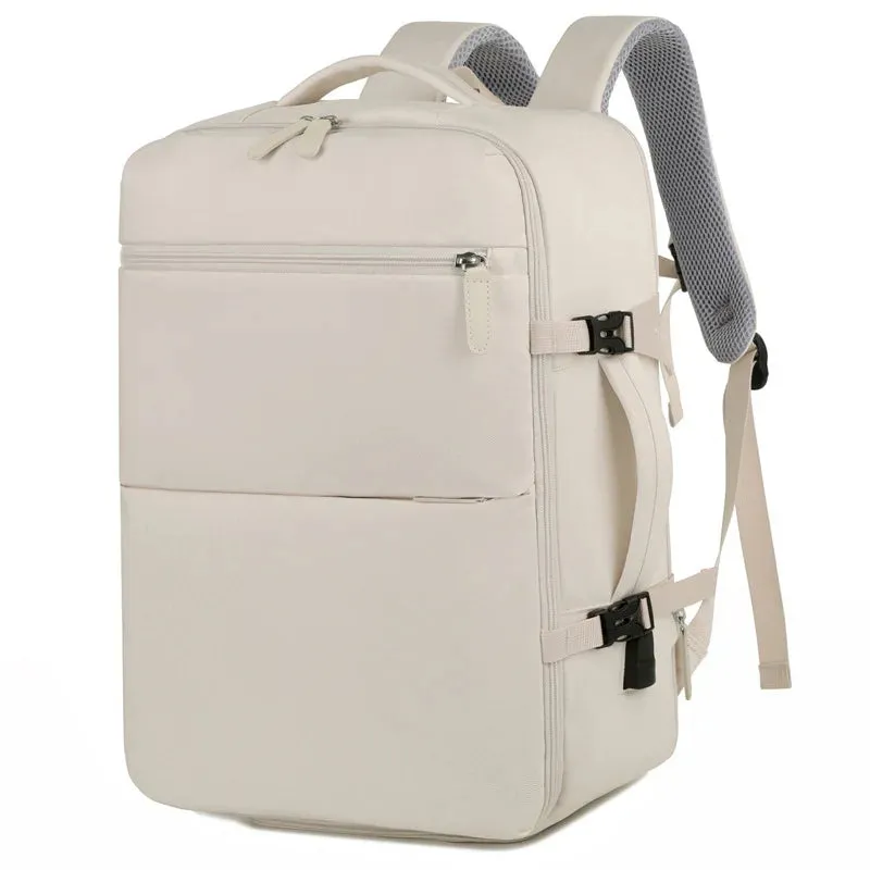 Airplane Travel Backpack Cabin Laptop Camping Casual Large Nylon Waterproof Carry On Trolly With Shoe Compartment For Ryanair