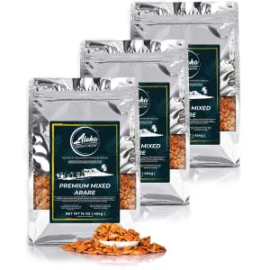 Aloha Right Now Premium Mixed Arare Rice Crackers Mochi Crunch Japanese Hawaiian Style Asian Snack Mix 1LB 16oz