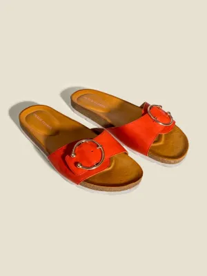 Anne Leather Slides