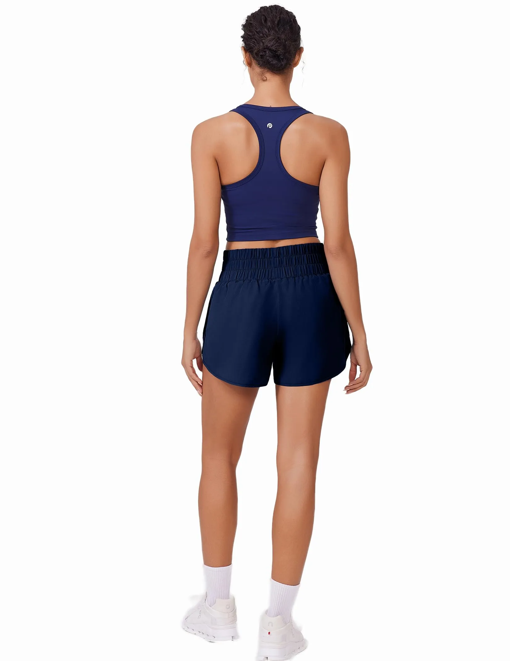 Athletic High Waisted Workout Gym Shorts