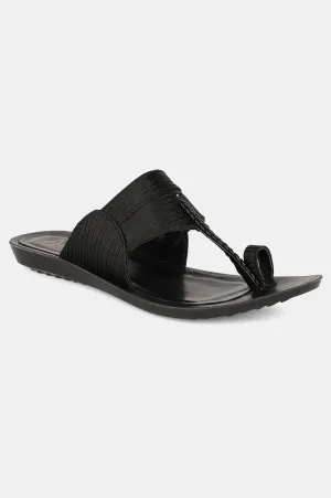 Aurelia Almond Toe Textured Flat-ZDarlene