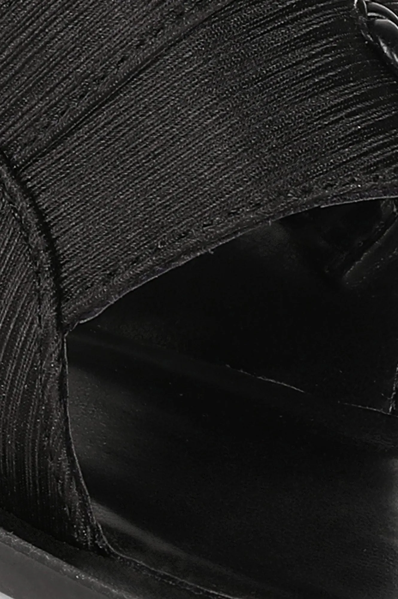 Aurelia Black Textured Almond Toe Flat-Zdarlene