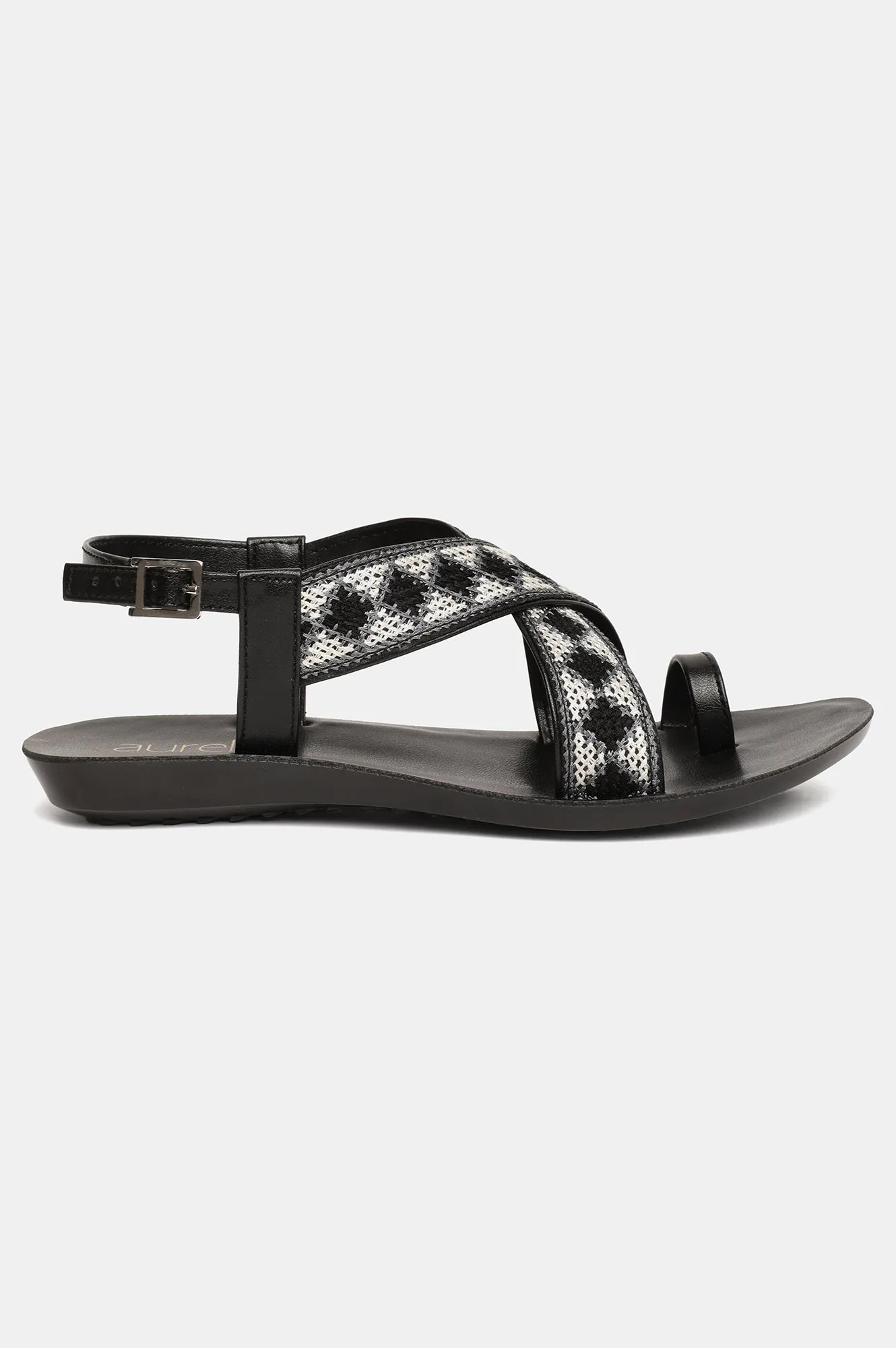Aurelia Embroidered Almond Toe Flat-Zlaurel