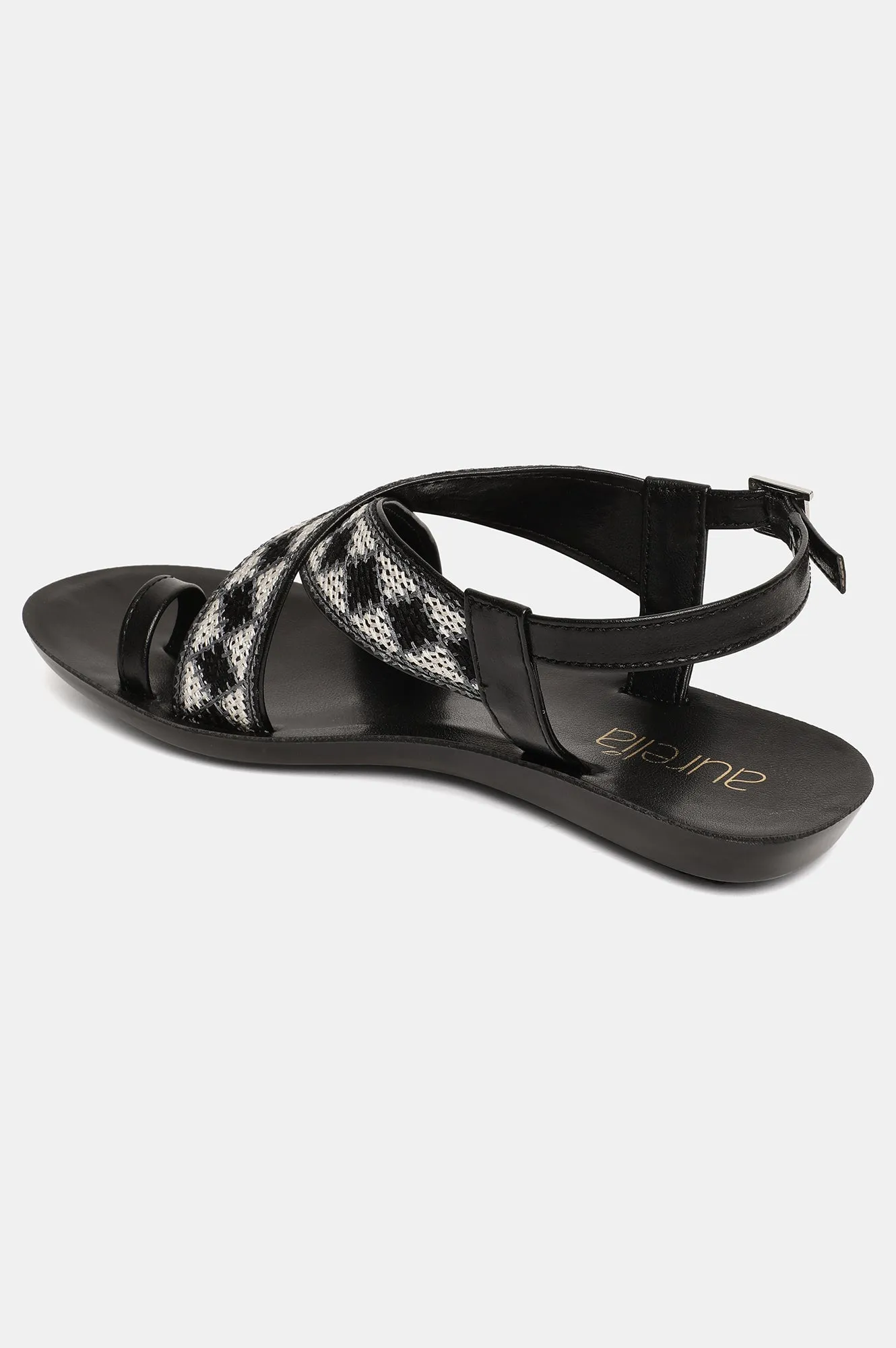 Aurelia Embroidered Almond Toe Flat-Zlaurel