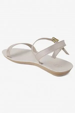 Aurelia Solid Gold Almond Toe Flat