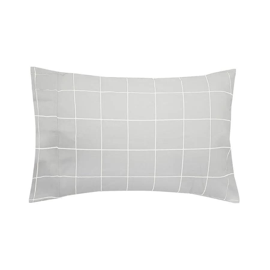 Bambury Carrington Flannelette Sheet Set - Silver