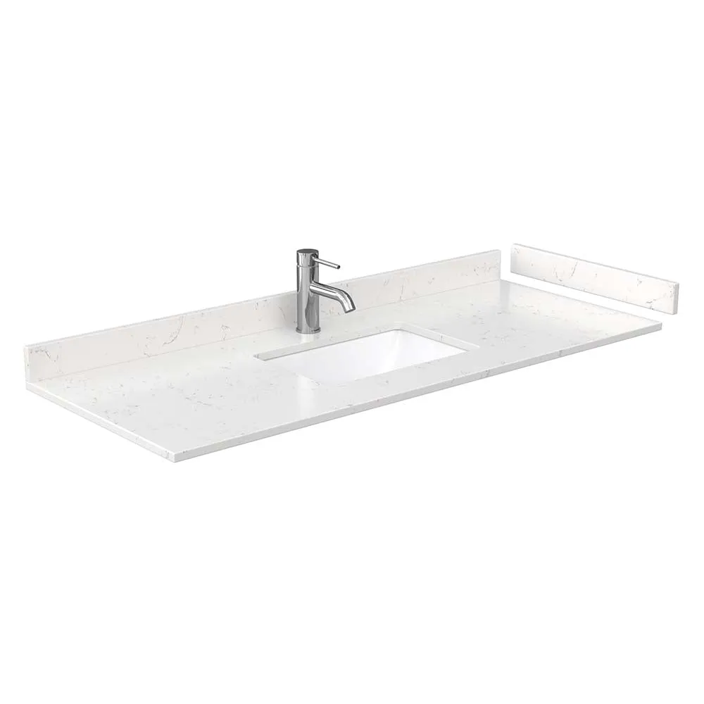 Beckett 54 Inch Single Bathroom Vanity in White