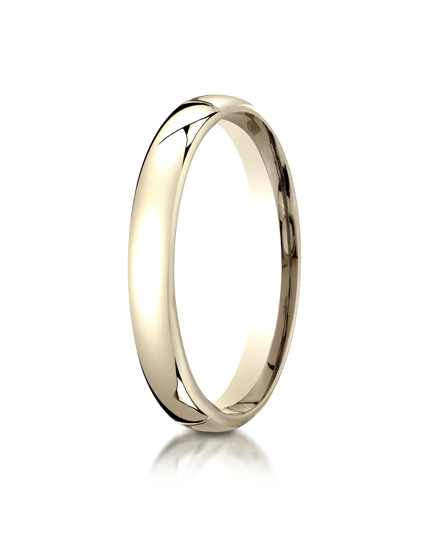 Benchmark 18K Yellow Gold 3.5mm European Comfort-Fit Wedding Band Ring (Sizes 4 - 14 )