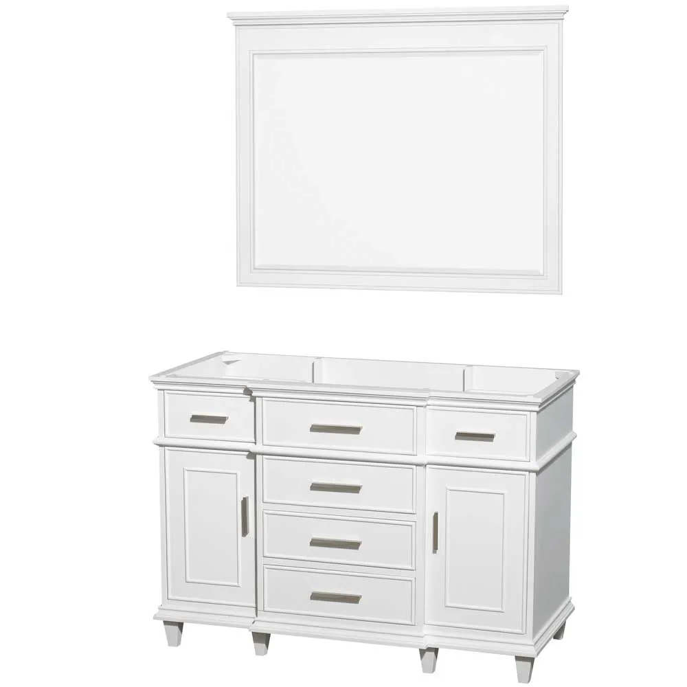 Berkeley 48 Inch Single Bathroom Vanity in White