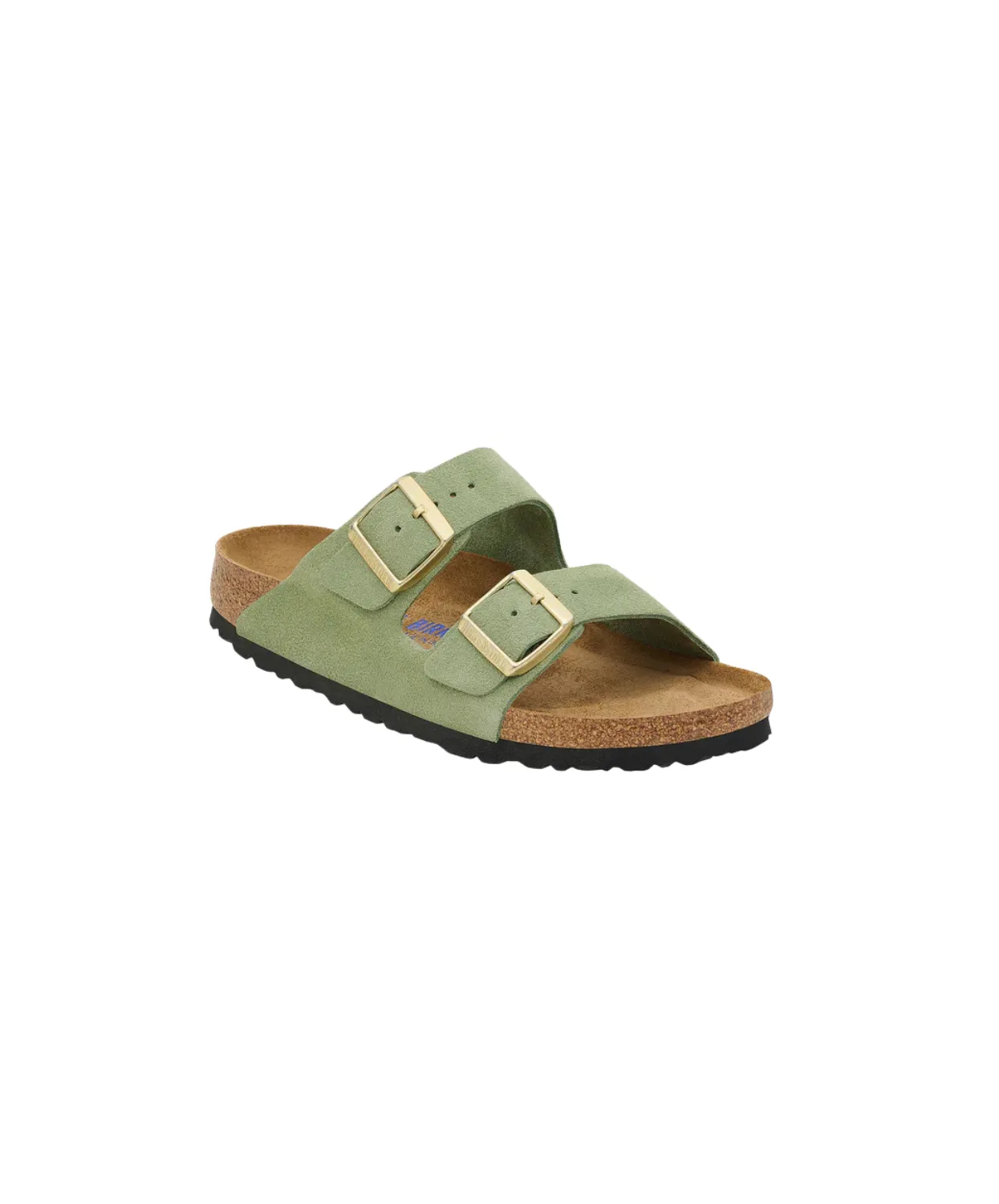 Birkenstock Arizona Soft Footbed Suede Leather Green Tea Sandals