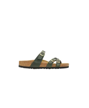 Birkenstock Franca Oiled Leather Thyme Sandals