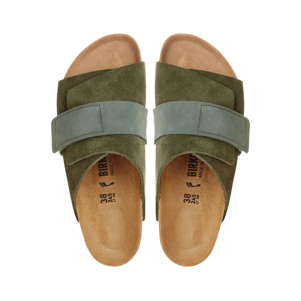 Birkenstock Kyoto Suede Leather Thyme Sandals