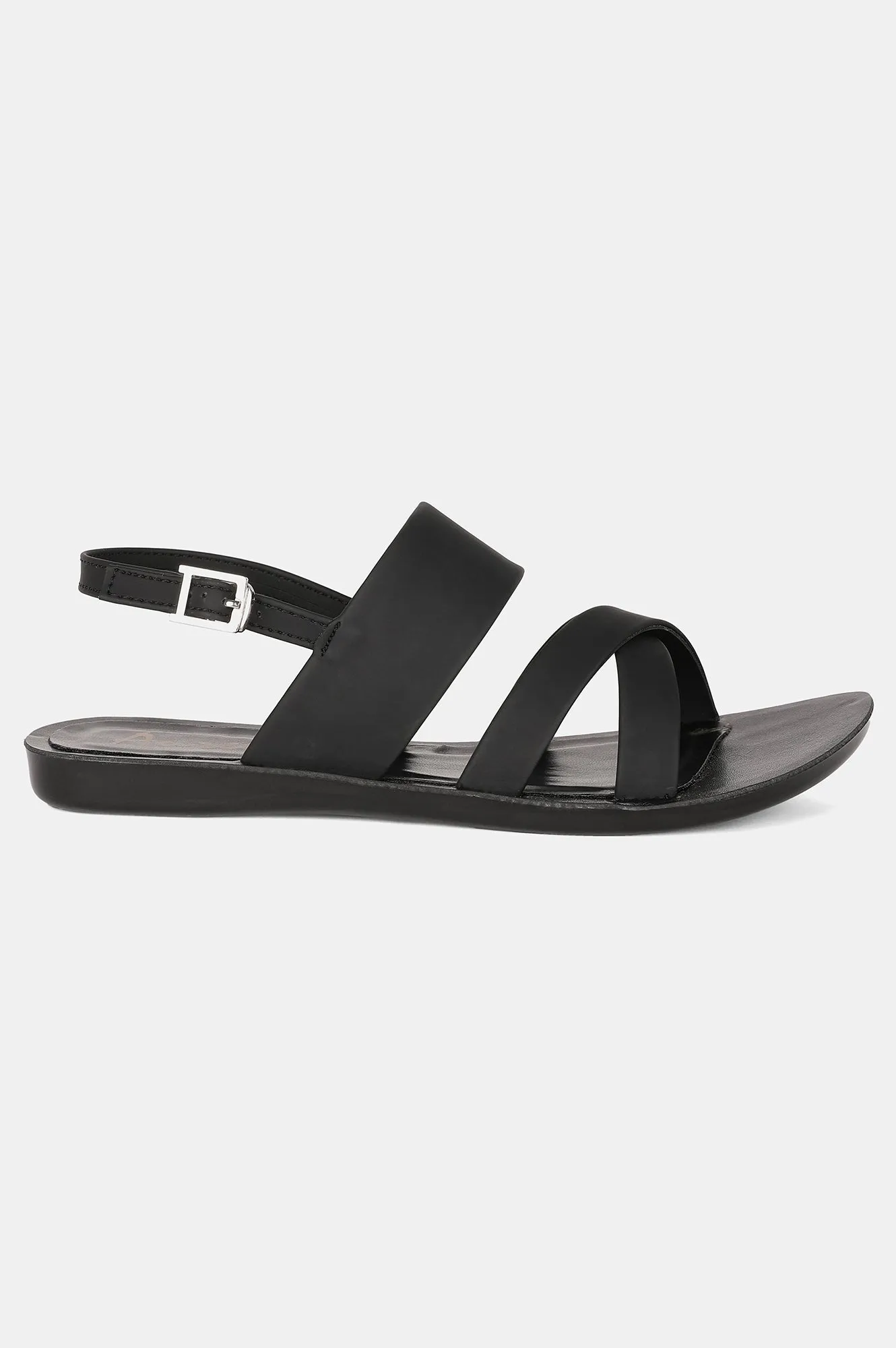 Black Almond Toe Solid Flat - ZCourtney