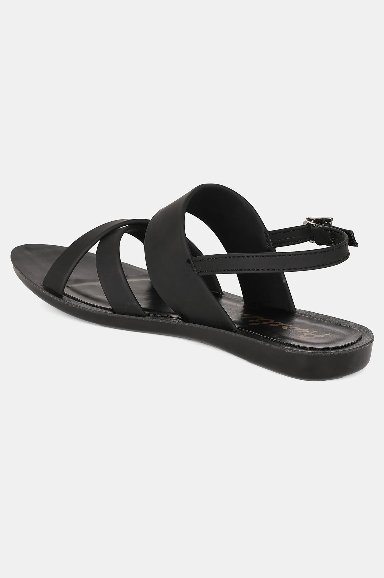 Black Almond Toe Solid Flat - ZCourtney