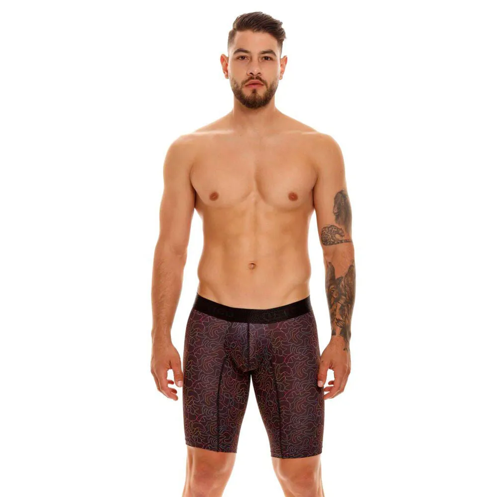 BLACK DRAPPED ATHLETIC BOXER