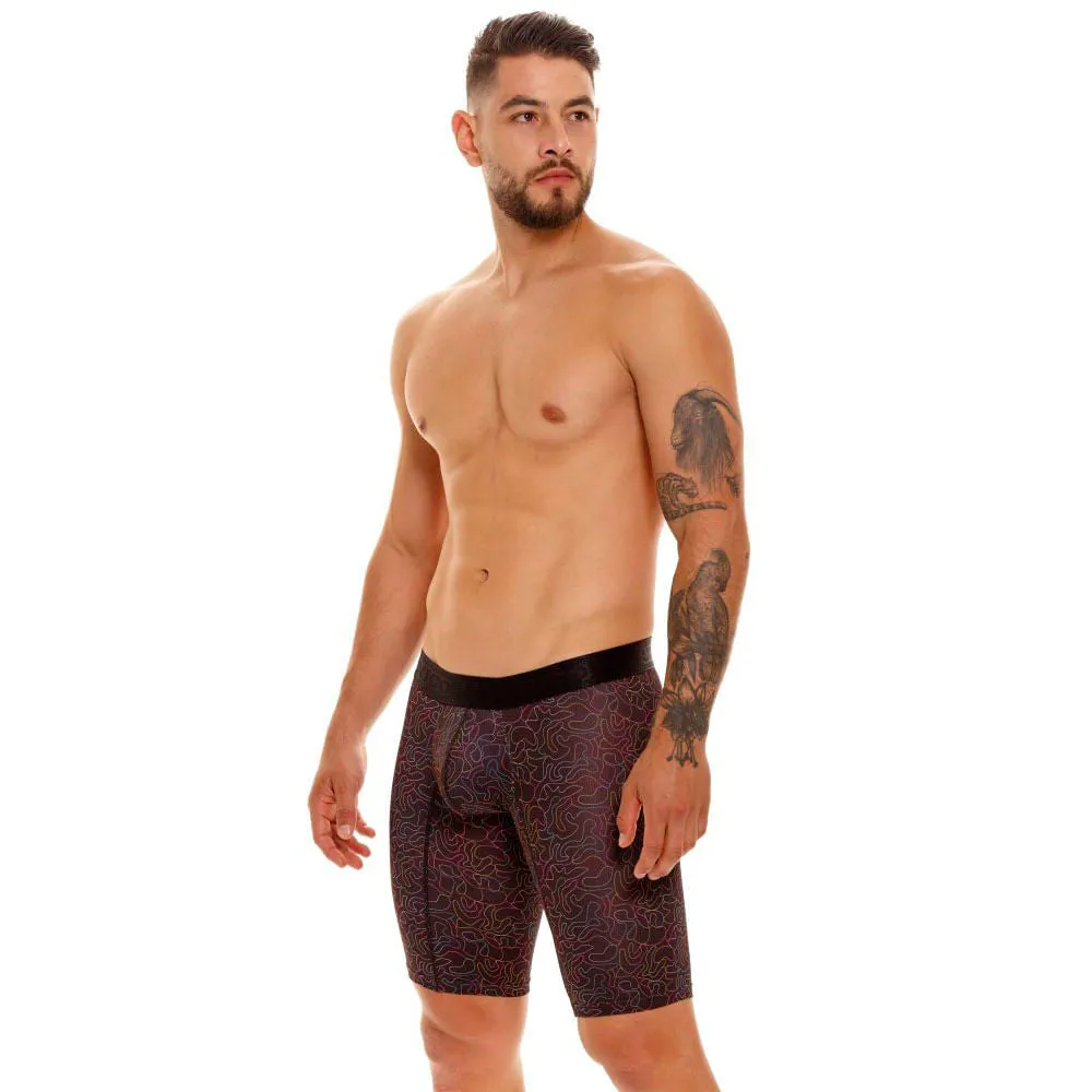 BLACK DRAPPED ATHLETIC BOXER