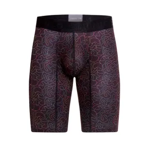 BLACK DRAPPED ATHLETIC BOXER