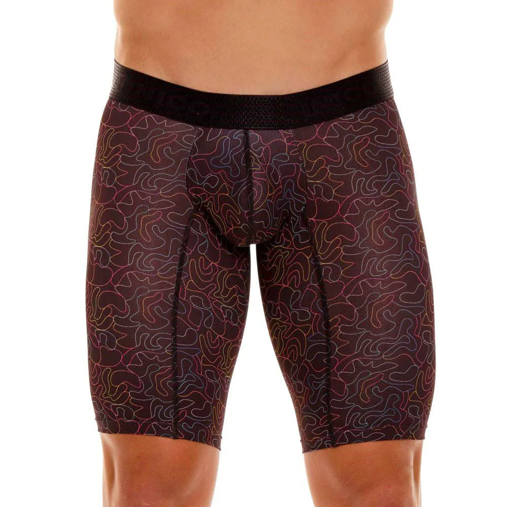 BLACK DRAPPED ATHLETIC BOXER