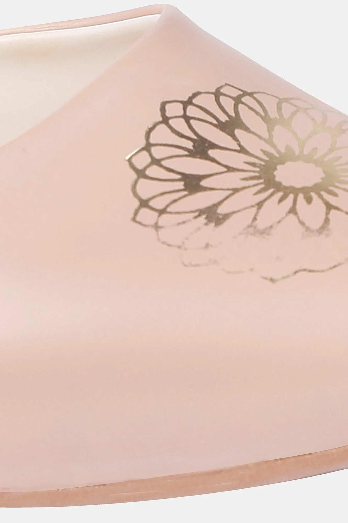 Blush Pointed Toe Foil Print Flat - ZCharlyne