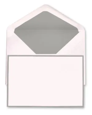 BOXED NOTE CARDS - OCM - PINK & GREY