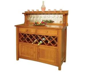 Butler's - Amish Handcrafted Wine Cabinet